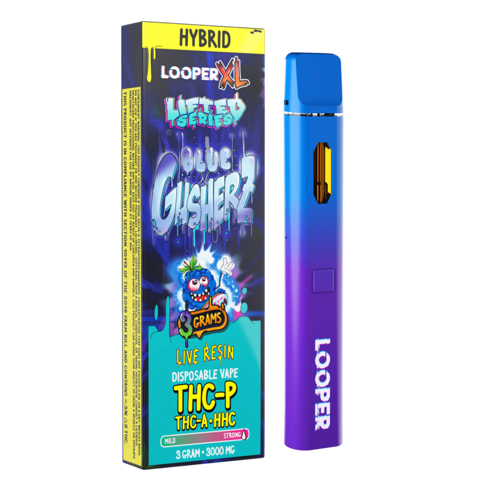 Lifted Series 3G Disposable: Blue Gusherz with device