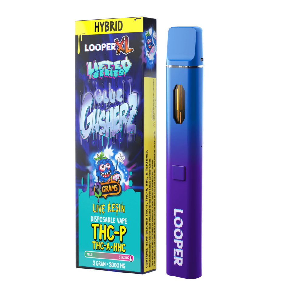 Lifted Series 3G Disposable: Blue Gusherz with device